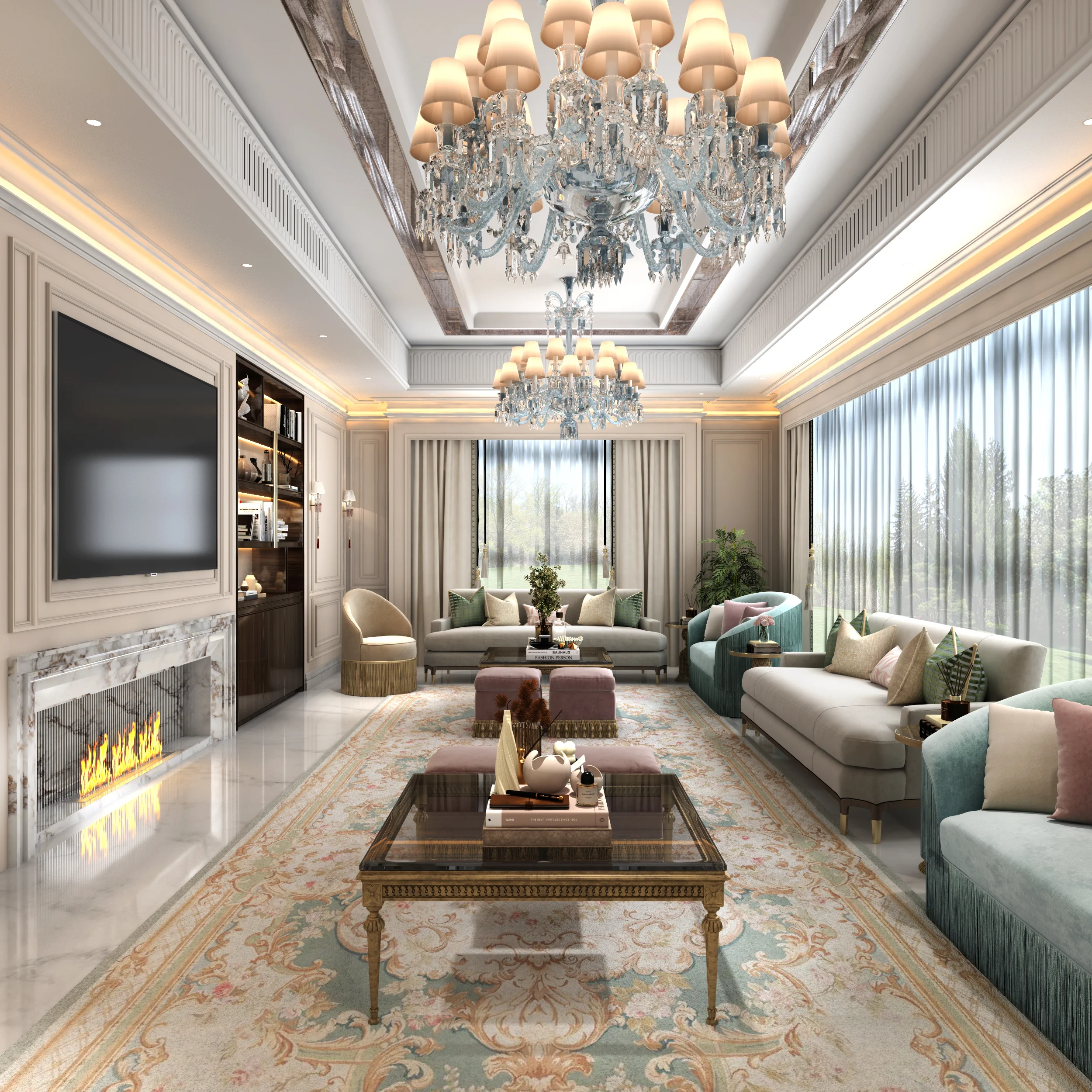 Parisian Classical Villa space 3